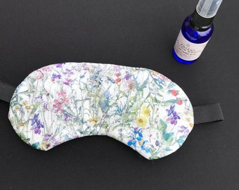 Sleep mask, Liberty, eye mask, lavender, travel mask, sleeping mask, women's eye mask, eye mask for yoga, lavender scented eye mask