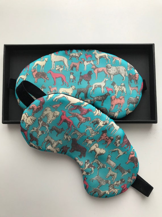 Silk Liberty Eye Mask Dog Sleep Mask Filled With out Lavender