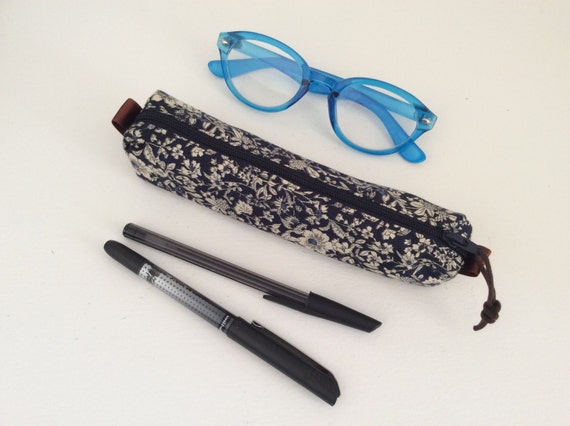 Liberty Style Fabric Pen Case or Glasses Case, Pencil Case, Perfect Gift, Adult  Pencil Case, Makeup Brushes 