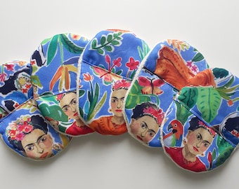 Frida Kahlo Reusable wipes makeup remover wipes, remover pads, ecofriendly wipes,  face cleaning, remove makeup, ecofriendly wipes