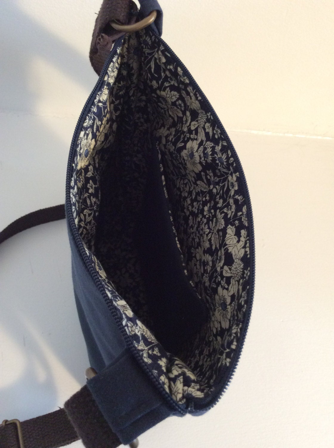 Shoulder bag Perfect size waxed cotton cross body handbag | Etsy