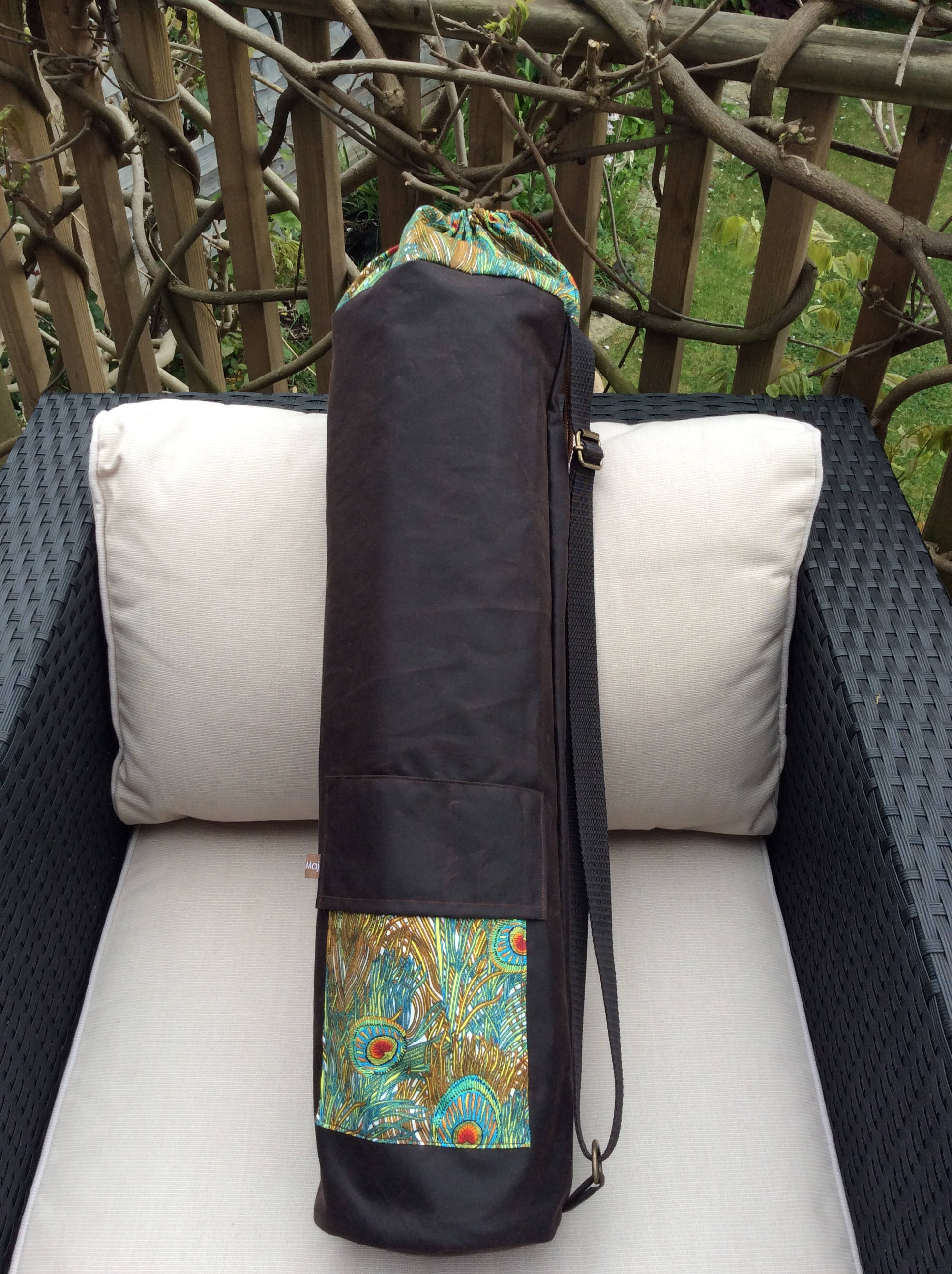 Yoga Mat Bag Waxed Cotton Pilates Mat Bag Holder for Etsy UK