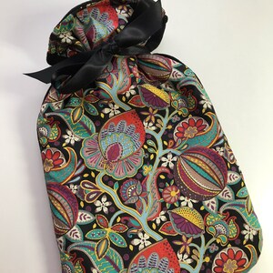 Liberty of London Hot water bottle with cover, heat pack, bed warmer, hot water bottle cover, snuggly bed warmer, image 2