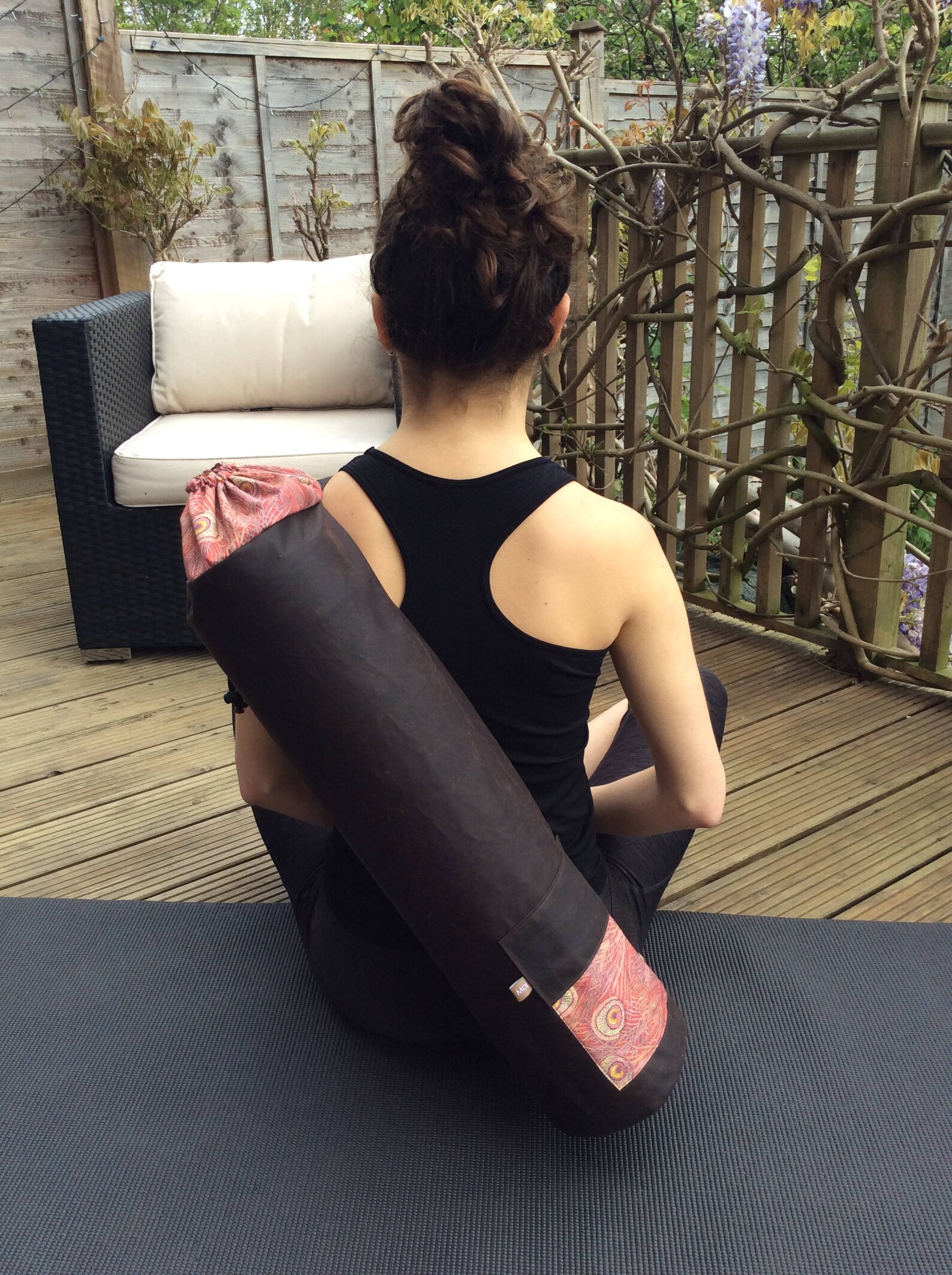 Yoga Mat Bag Waxed Cotton Pilates Mat Bag Holder for Etsy UK