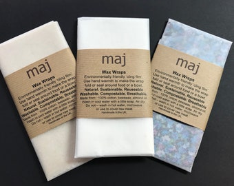 Environmentally friendly cling film alternative, Wax wraps, honey wraps, clinging cloths, ditch the plastic, save the environment.
