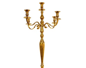 Gold & Sunset Gold Candelabra 5 Arm 3 Sizes Available Home Decor Wedding Centrepiece Aisle