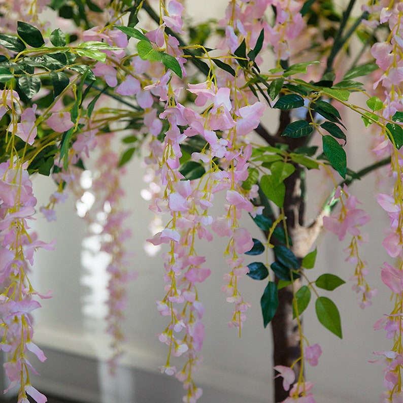 Pink Wisteria Tree 170cm Silk Artificial Centrepiece Wedding Etsy