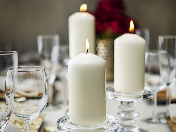 Bolsius Pillar Candles Ivory Wedding Decor Events Church Various