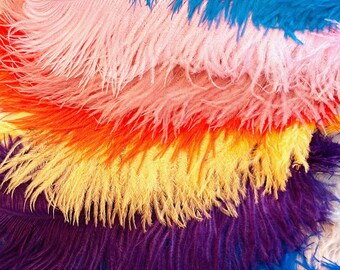 Individual Ostrich Feathers 50-55 Cm 12 Colours Decorative Feathers Wedding And Home Decor