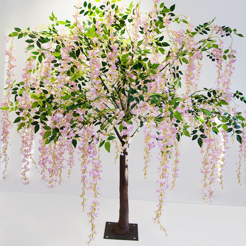 Pink Wisteria Tree 170cm Silk Artificial Centrepiece Wedding Etsy