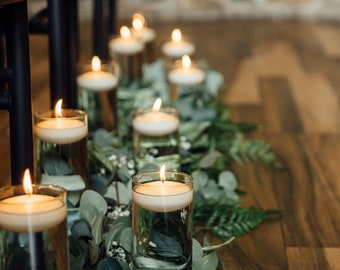 Lot de 12 maxi bougies flottantes professionnelles Bolsius Professional, décoration d'événement de mariage pour la maison