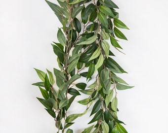 Artificial Ruscus Leaf Garland 6ft Long Wedding Greenery Garland Wedding Decor