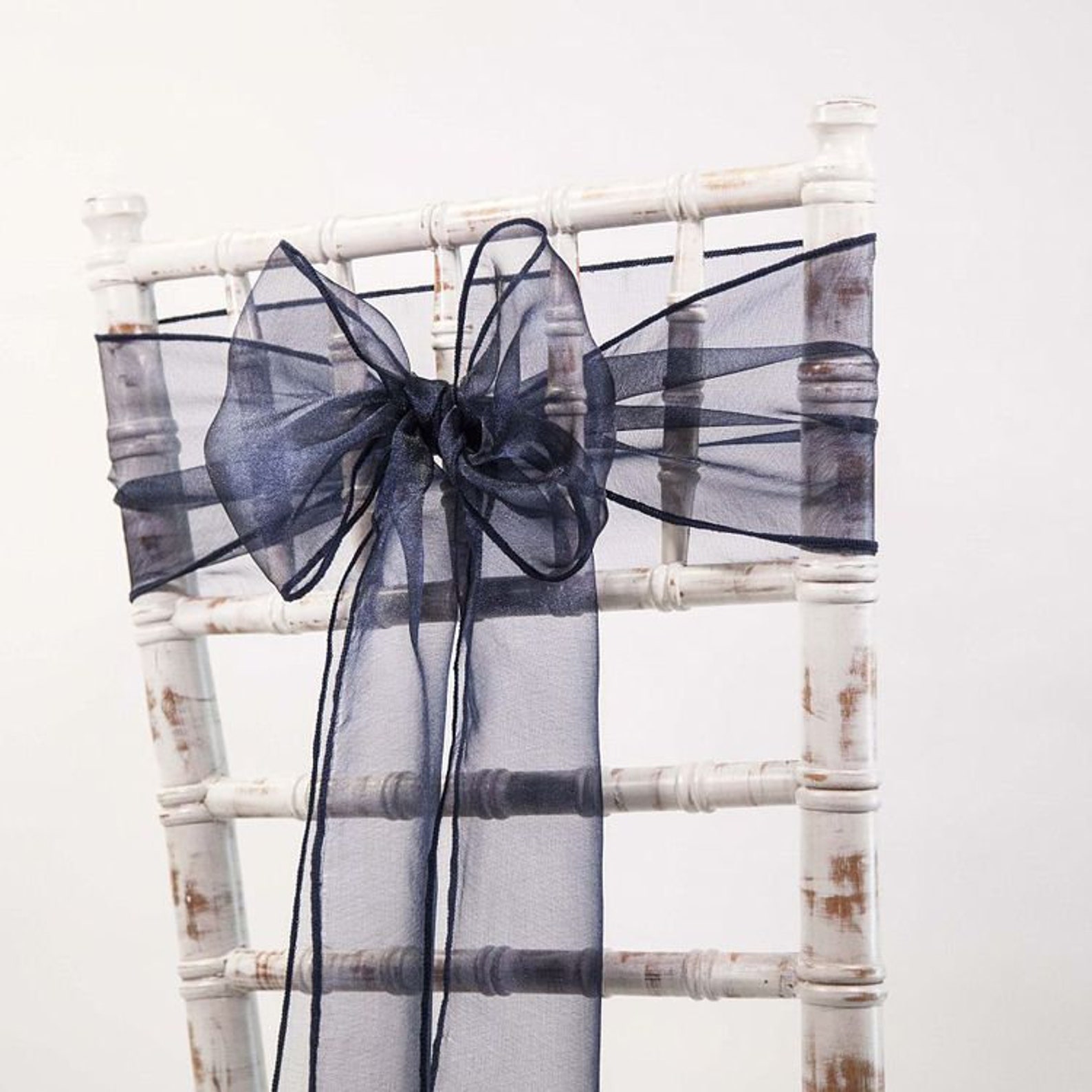 Organza Chair Bow Sash Various Colours Available Wedding Event Etsy UK