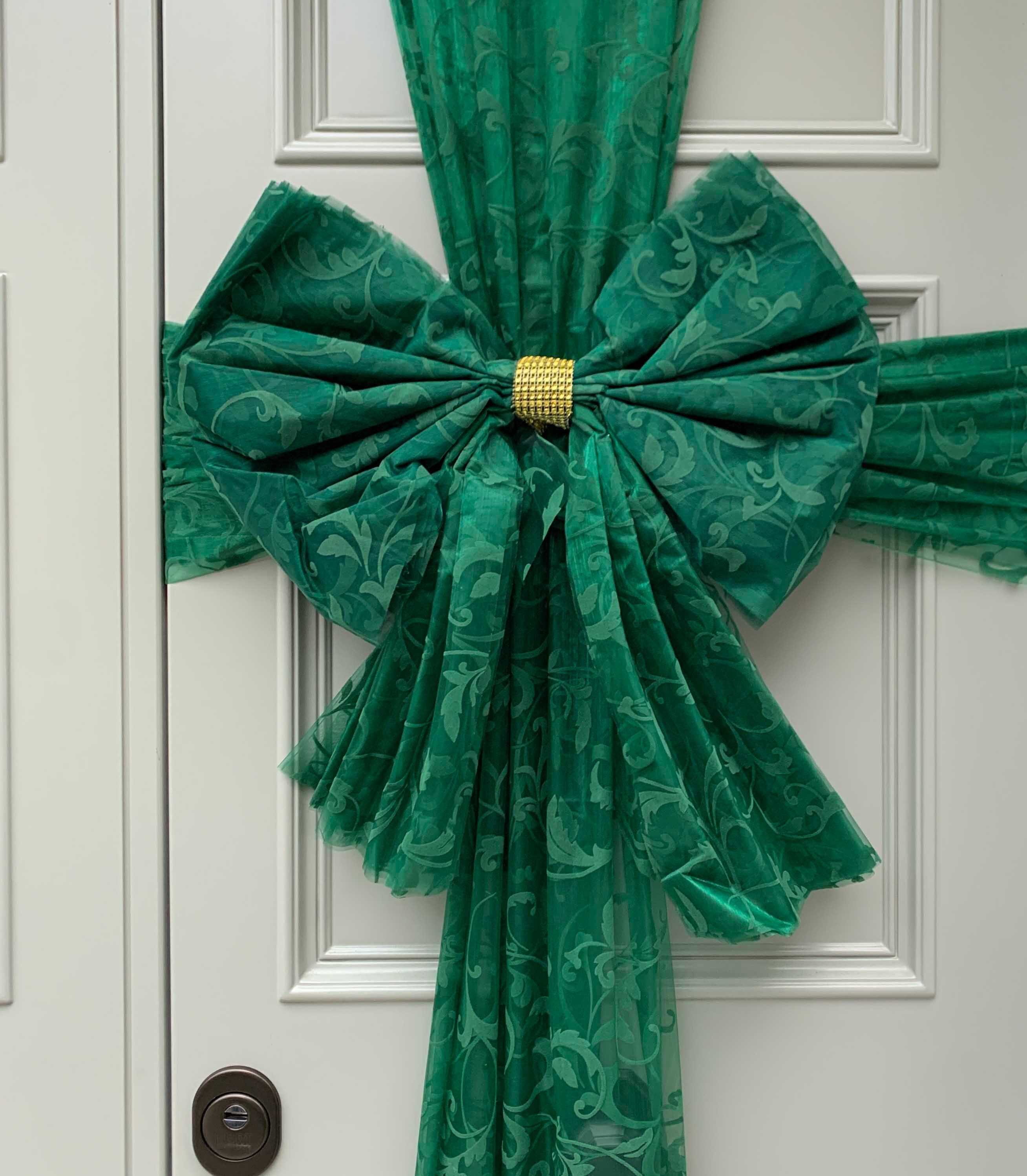 Christmas Door Bow Window Bow 8 Colours Christmas Wreath Etsy UK