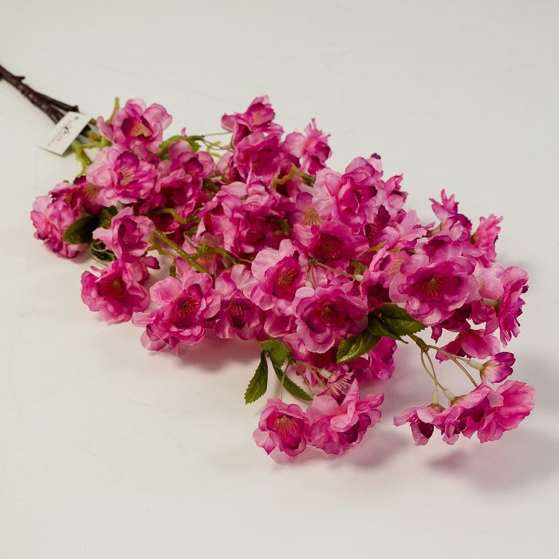 Silk Cherry Blossom Stem Artificial Cherry Blossom 3 Colours Etsy UK