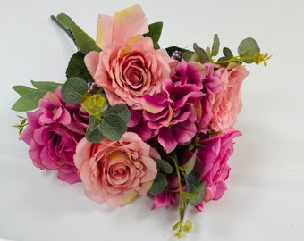 Vintage bouquet de roses bouquet rustique 5 couleurs disponibles