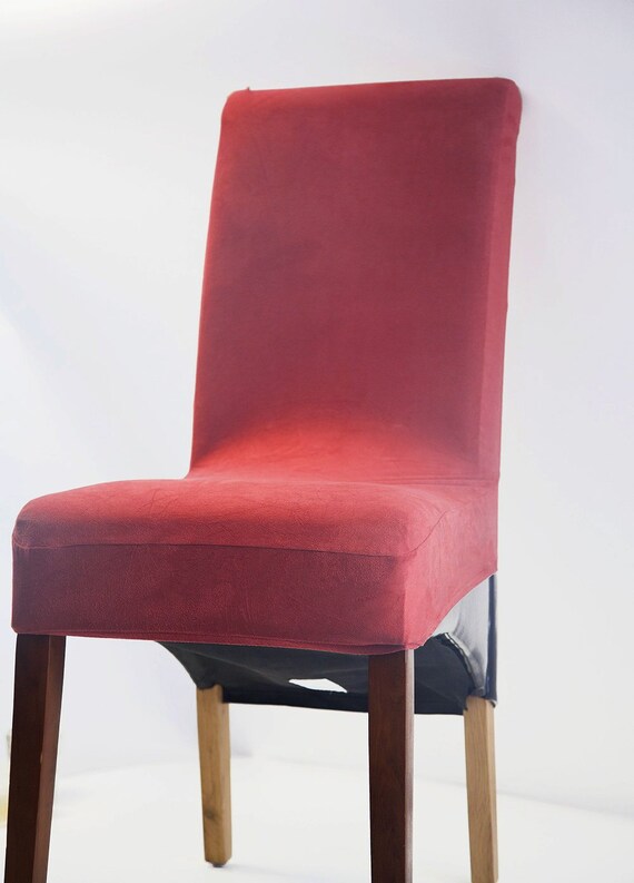 Suede Short Dining Chair Covers 3 Colours Living Australia Suede Short Dining Chair Covers 3, Red Leather Dining Chairs Australia