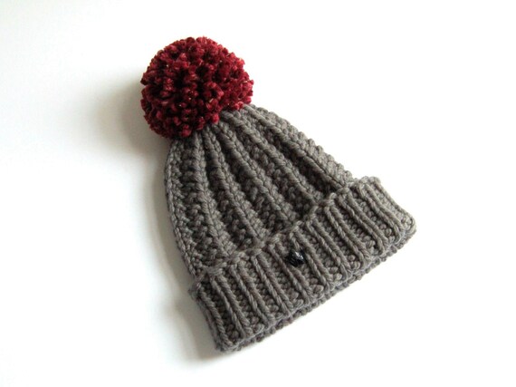 mens wool bobble hat