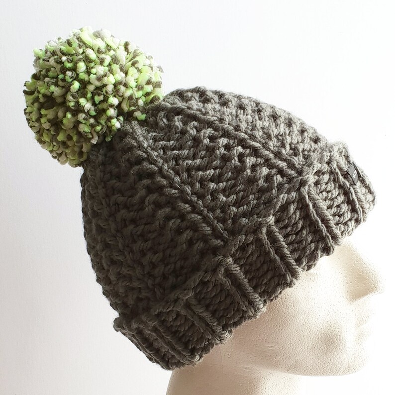 grey mens bobble hat