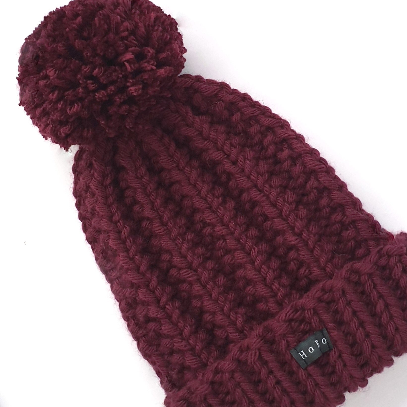 Maroon on sale bobble hat