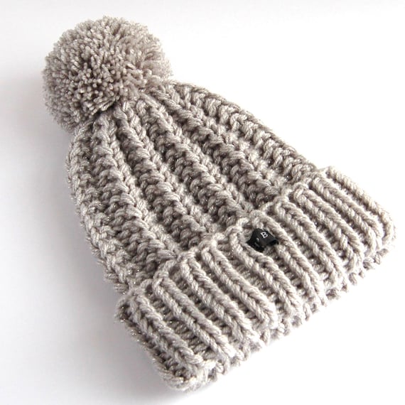 glitter bobble hat