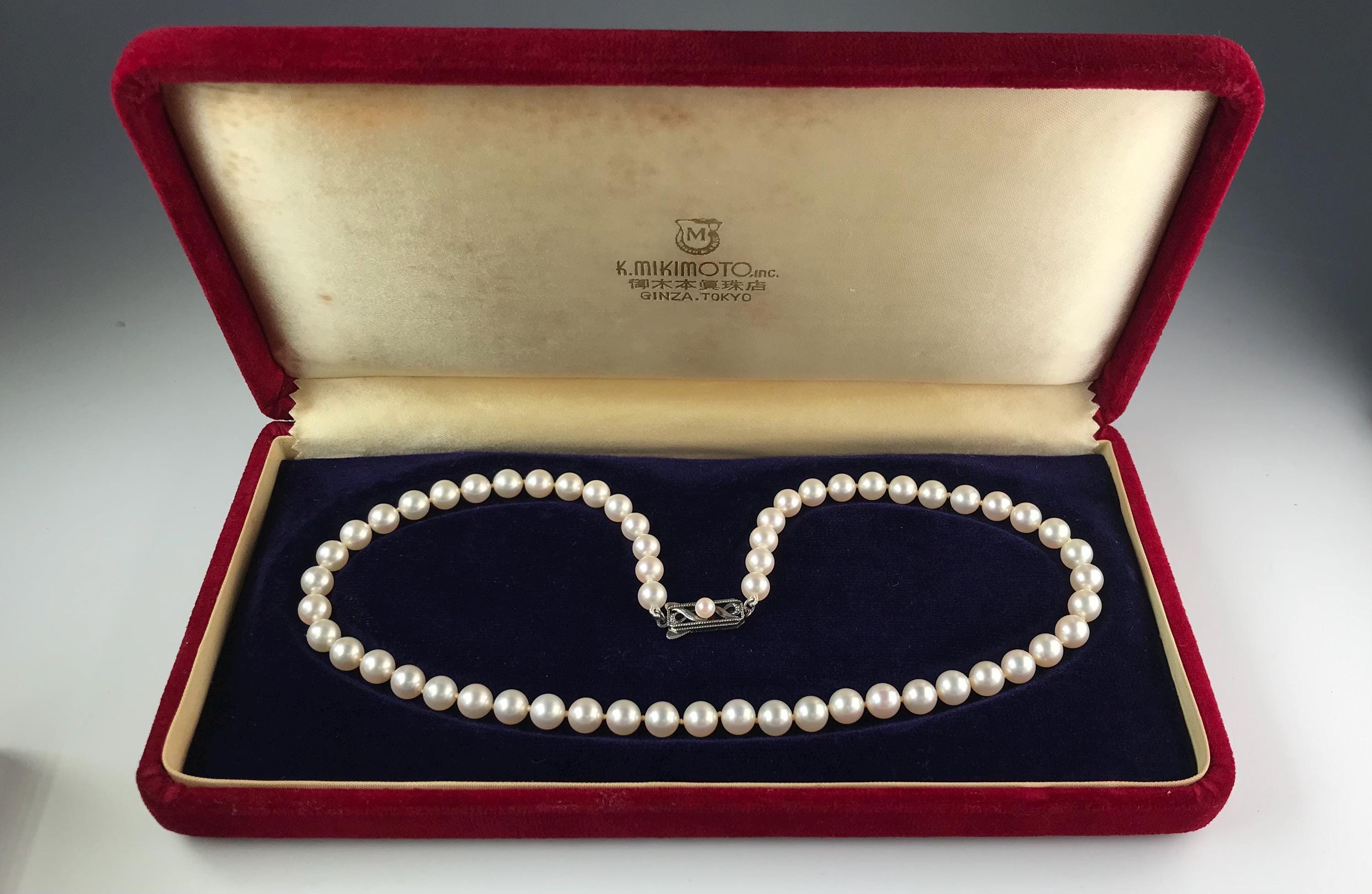 MIKIMOTO GINZA.TOKYO パールネックレス用ケース Mikimoto Pearl Jewelry Case - Etsy