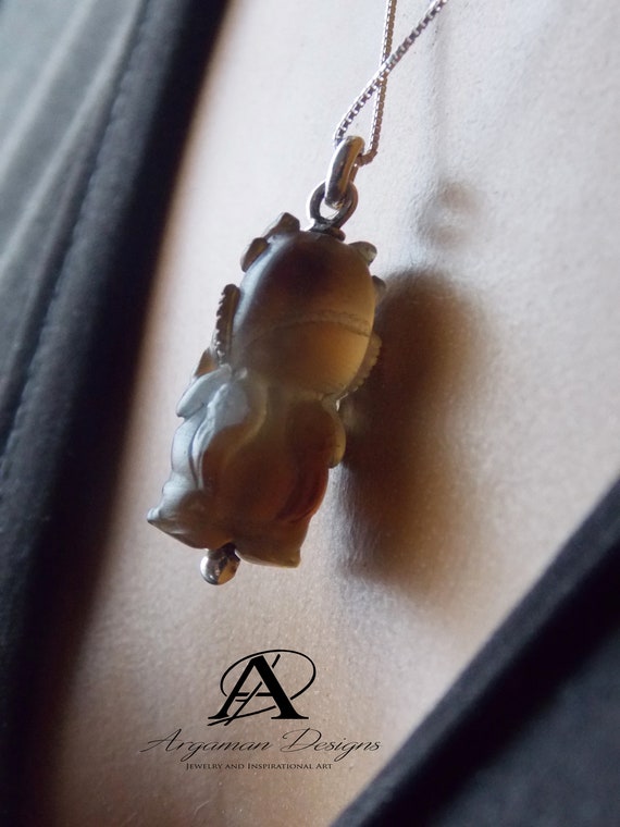 Extremely rare Ancient agate pendant bead , Colle… - image 2