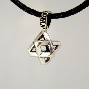 Merkaba Pendant, Christmas Gift, Sacred Geometry pendant, Energy Pendant, 3D Shield of David, Star Tetrahedron, Metatron&#39;s Cube, Talisman