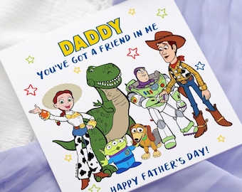 Toy Story Fars dag-kort: Buzz och Woody "Du har en vän i mig"