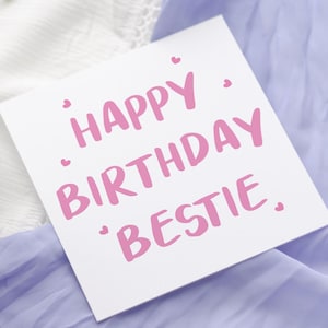 Best friend birthday card | Card for bestie | Friendship | Personalised birthday card | Soul Sister