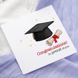 de remise des diplômes de félicitations | Diplôme universitaire | carte graduée | de célébration | Vous êtes si intelligent | Carte de voeux pour l'obtention du diplôme