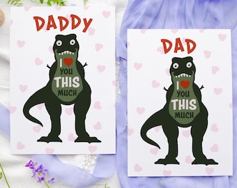 Dinosaur Father's Day Card: Roarsome Dad Birthday Card