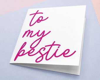 Best friend card | Card for bestie | Friendship | card for friend | Card for her