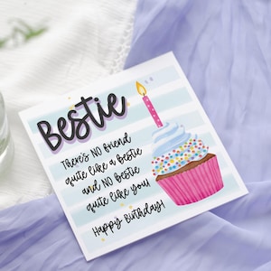 carte d'anniversaire âme soeur | carte pour la meilleure amie | Carte d'anniversaire d'amitié | Carte d'anniversaire meilleur ami