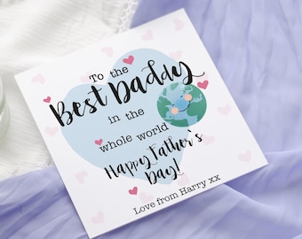 Daddy Father's Day Card | World Design Greeting Card