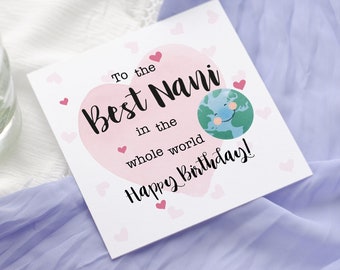 Best Nani Birthday Card | Whole wide world | Card for Auntie | Pua | Thayi | Chachi | Massi | Masi | Punjabi Mother&#39;s Day card