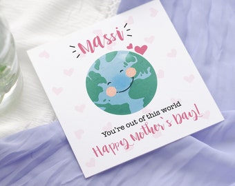 Best Massi Valentine&#39;s Day | Whole wide world | Card for Auntie | Pua | Thai | Chachi | Nani | Punjabi Mother&#39;s Day | Birthday card