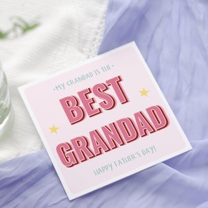 Meilleure carte de fête des pères de grand-père, fête des pères, carte de grand-père, première fête des pères de grand-père, dès bébé, personnalisée