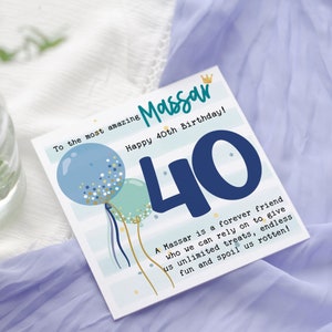 Carte d'anniversaire pendjabi pour Massar | Oncle | Joyeux anniversaire | 30 | 40e | 50e | 60e | personnalisé à tout âge | oncle
