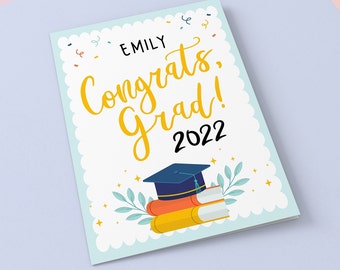 Personalised Graduation Card - Graduate Card - Celebration Card - School- Graduation Greeting Card