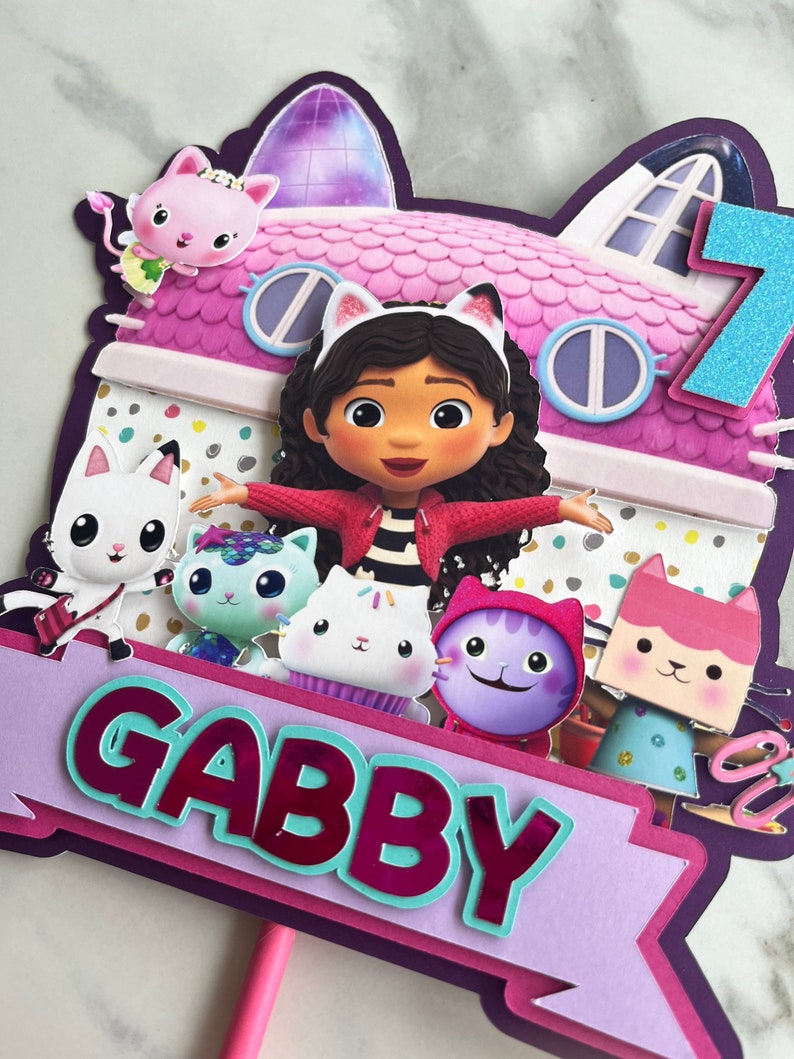 Gabbys Dollhouse Gabby Dollhouse Party Decoration Gabby Etsy Canada