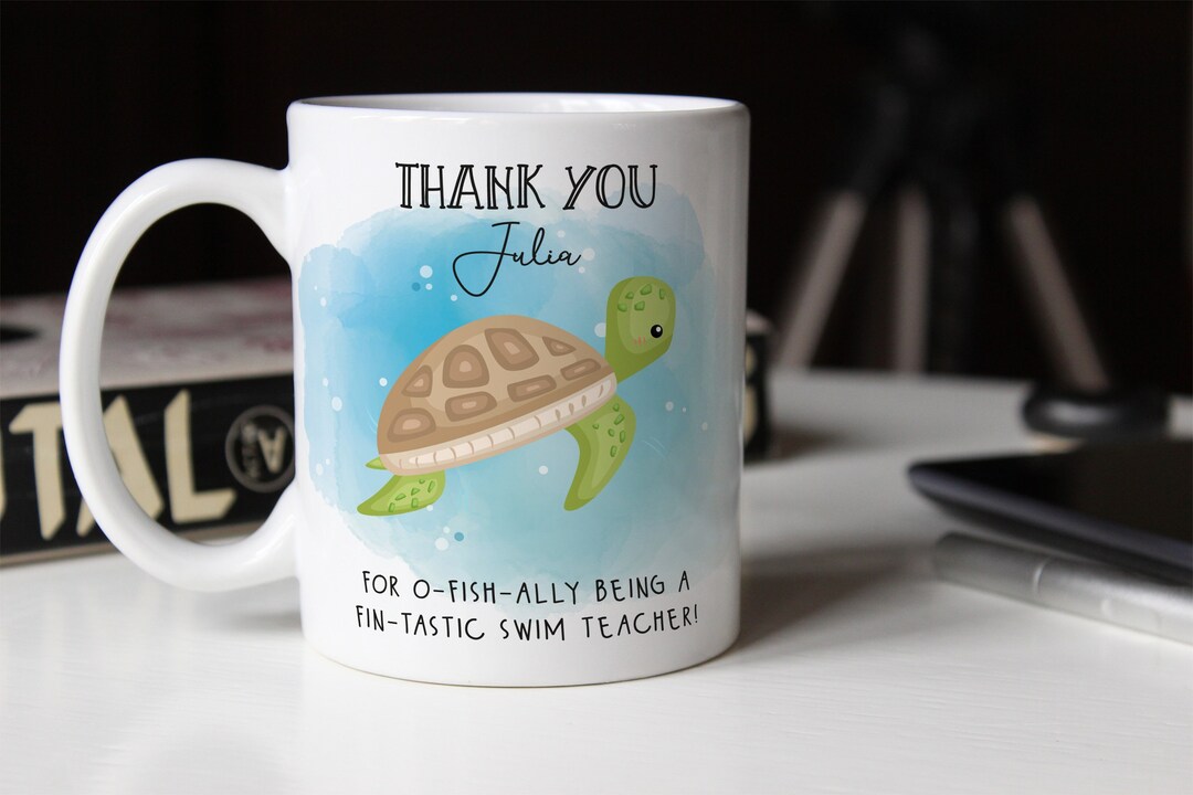 Thank You Swimming Teacher Mug Gift Swim Teacher Thank You Etsy