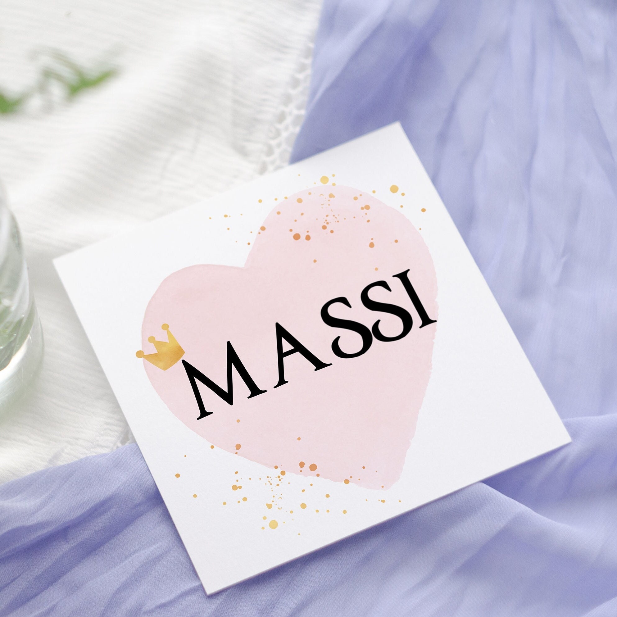 Card for Massi | Card for Auntie | Pua | Thayi | Chachi | Nani | Masi | Punjabi card | Mother's Day | Birthday card for Massi