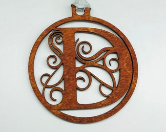 Initial Ornament - Monogram Ornament