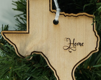 State of Texas home ornament - Texas Christmas ornament