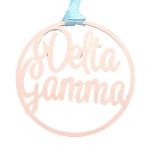 Delta Gamma  Door Hanger 2 sizes available - sorority dorm decor signs