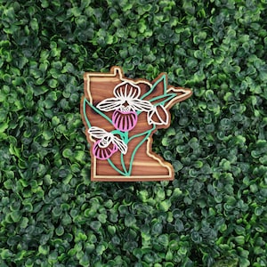 MN State Flower Ornament/Magnet - Minnesota