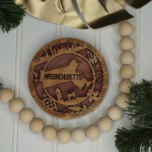 MA ornament  - Massachusetts state ornament or magnet