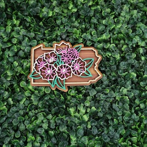 PA State Flower Ornament/Magnet - Pennsylvania