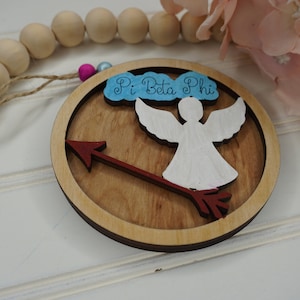 Pi Beta Phi laser ornament mascots & symbols -  Pi Beta Phi ornament hand painted